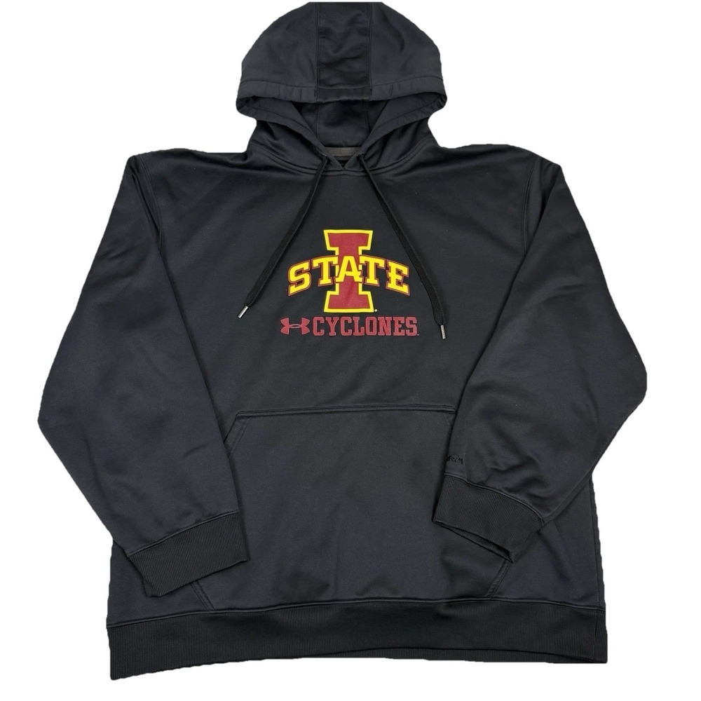 Under Armour Storm 1 Iowa State Cyclones Hoodie Men's 2XL Black Pullover Loose